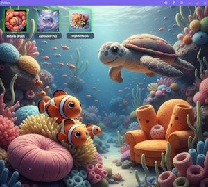 AI generated taskscape background example